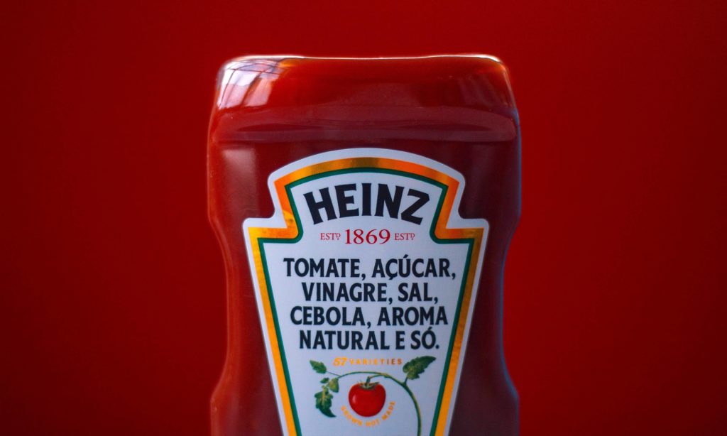 Red aesthetic ketchup heinz