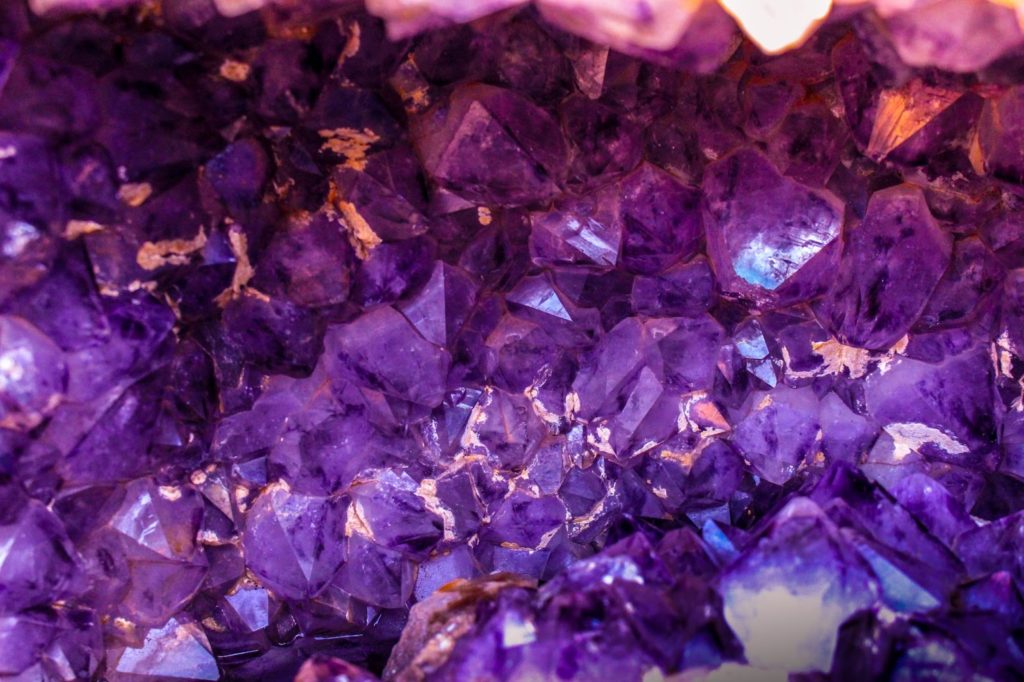 purple aesthetic amethyst