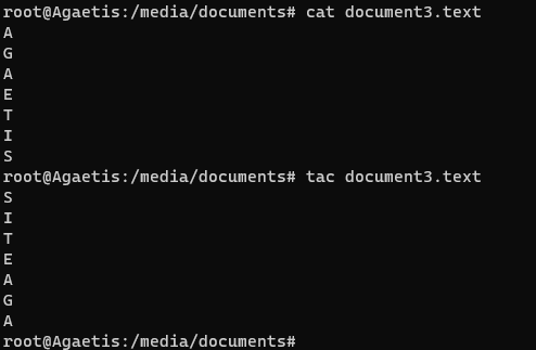 tac Linux Command