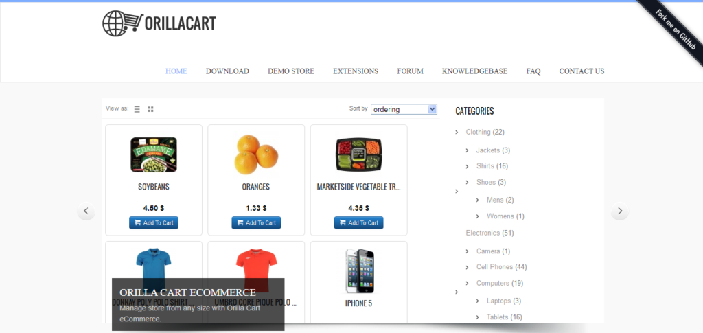 Orilla Cart Ecommerce Plugin