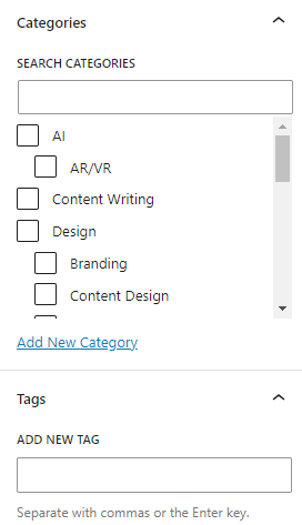 WordPress Tags