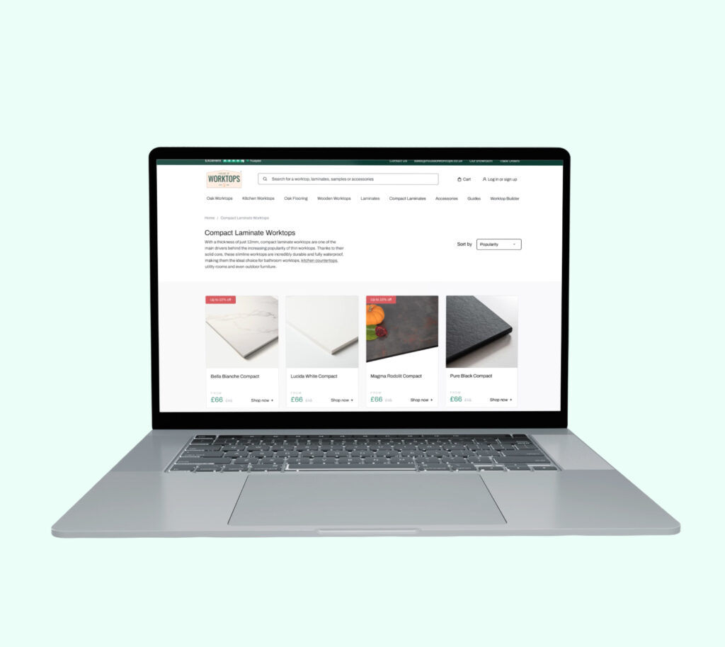 A laptop screen showcasing a website layout with text and images arranged in a user-friendly format.