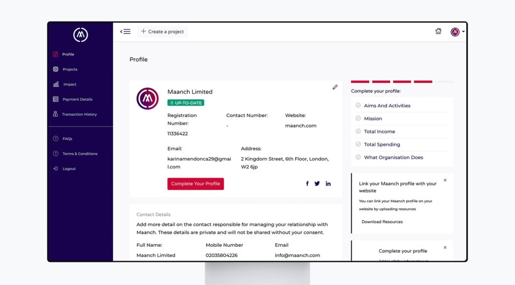 A computer screen showcasing a modern design in purple and white colors.